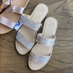 Kersha Embellished Slide Sandals